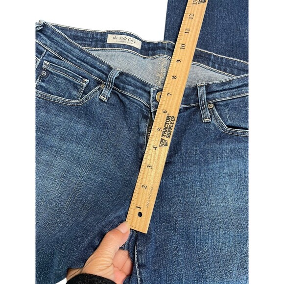 Adriano Goldschmied Jeans Capris Womens 28 28x24 Stilt Crop Cigarette Blue USA - Picture 7 of 13